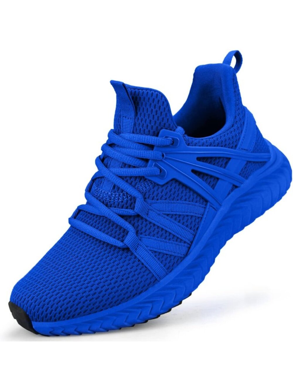 Women's Sapphire Blue Lightweight Mesh Running Walking Slip On Tennis Sneakers